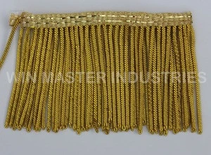 bullion wire dark gold fringe