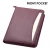 Import Business zipper binder leather organizer portfolio pu leather cover custom gift file folder from China