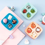 Can be laser logo cake mold baking tool children's supplementary silicone multi-lattice ice box