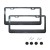 Import Carbon frame/Steel/Plastic/Zinc Alloy/Aluminum Blank Black License Plate Frame For Car from China