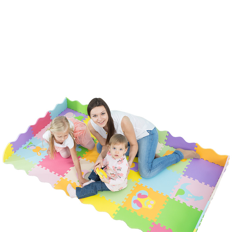 Buy Cartoon Color Printing Interlocking Puzzle Floor Mat Baby Eva Foam ...