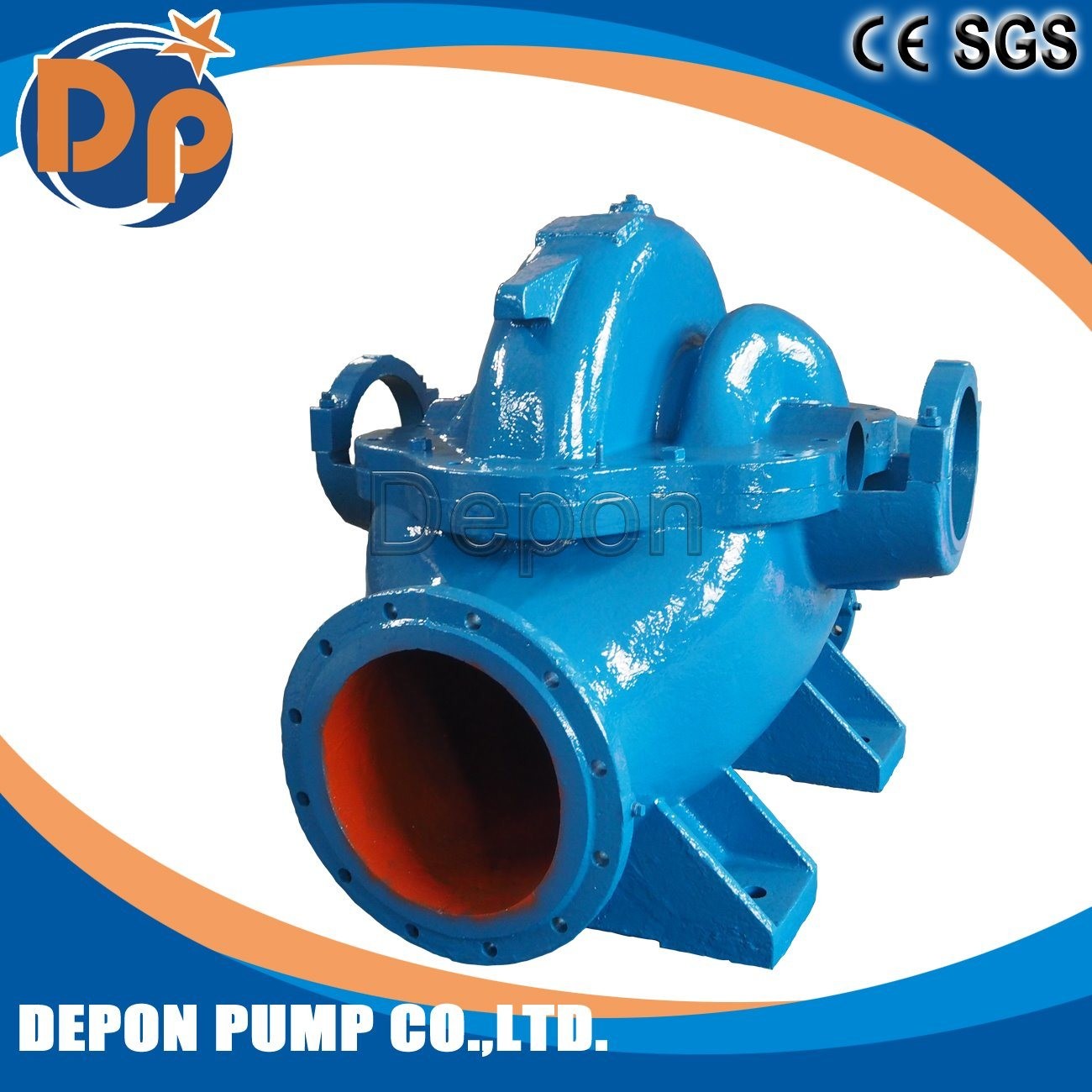Centrifugal Electric Motor Irrigation High Pressure High Flow Double Suction Water Pump