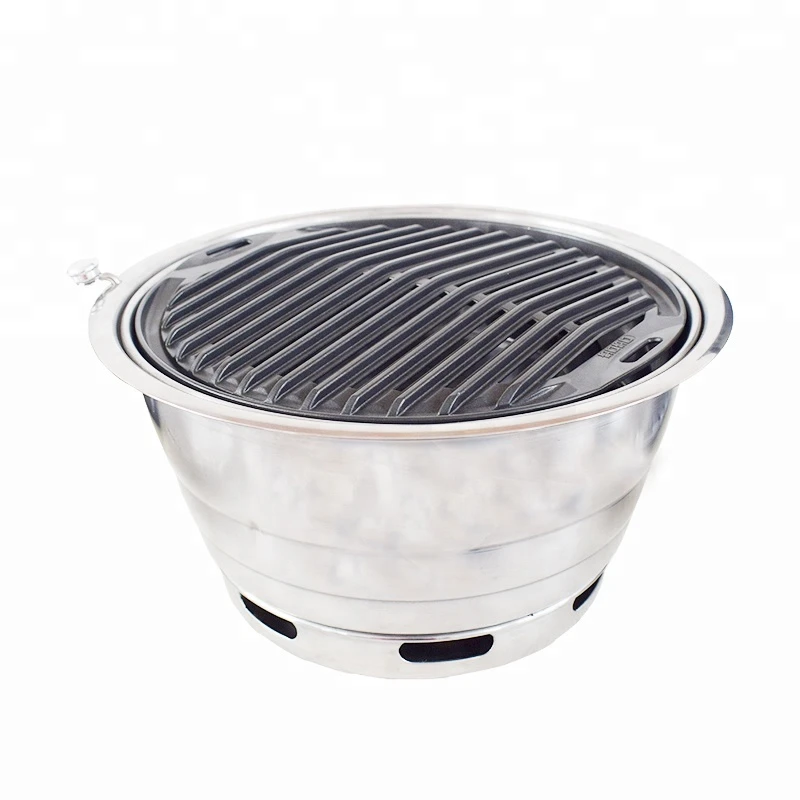 charcoal bbq grill, round korean bbq grill