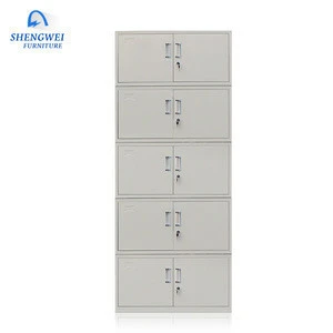 Cheap 10 swing doors office metal storage file cabinet document archive  fireproof waterproof lateral file cabinet