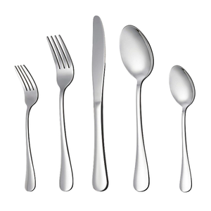 Cheap Bulk Royal Silver Plated Flatware set Stainless Steel Cutlery tableware Wholesale Fork Spoon Knife DINNER SET