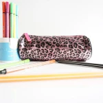 Cheap High Quality leather student stationery Pencil Bag
