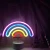 Import Cheap price rainbow led neon lamp plastic home decoration neon base sign night light from China