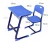 Import Cheap school desk and chair study single adjustable classroom desk and chair from China