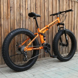 cheaper 26inch 21speed snow beach 4.0 fat tire carbon steel bicycle mountain bike 26inch MTB folding mountainbike bicycle 27.5&quot;