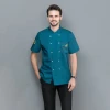 Chef coats short sleeve uniform designs chef jacket short sleeve coat jacket