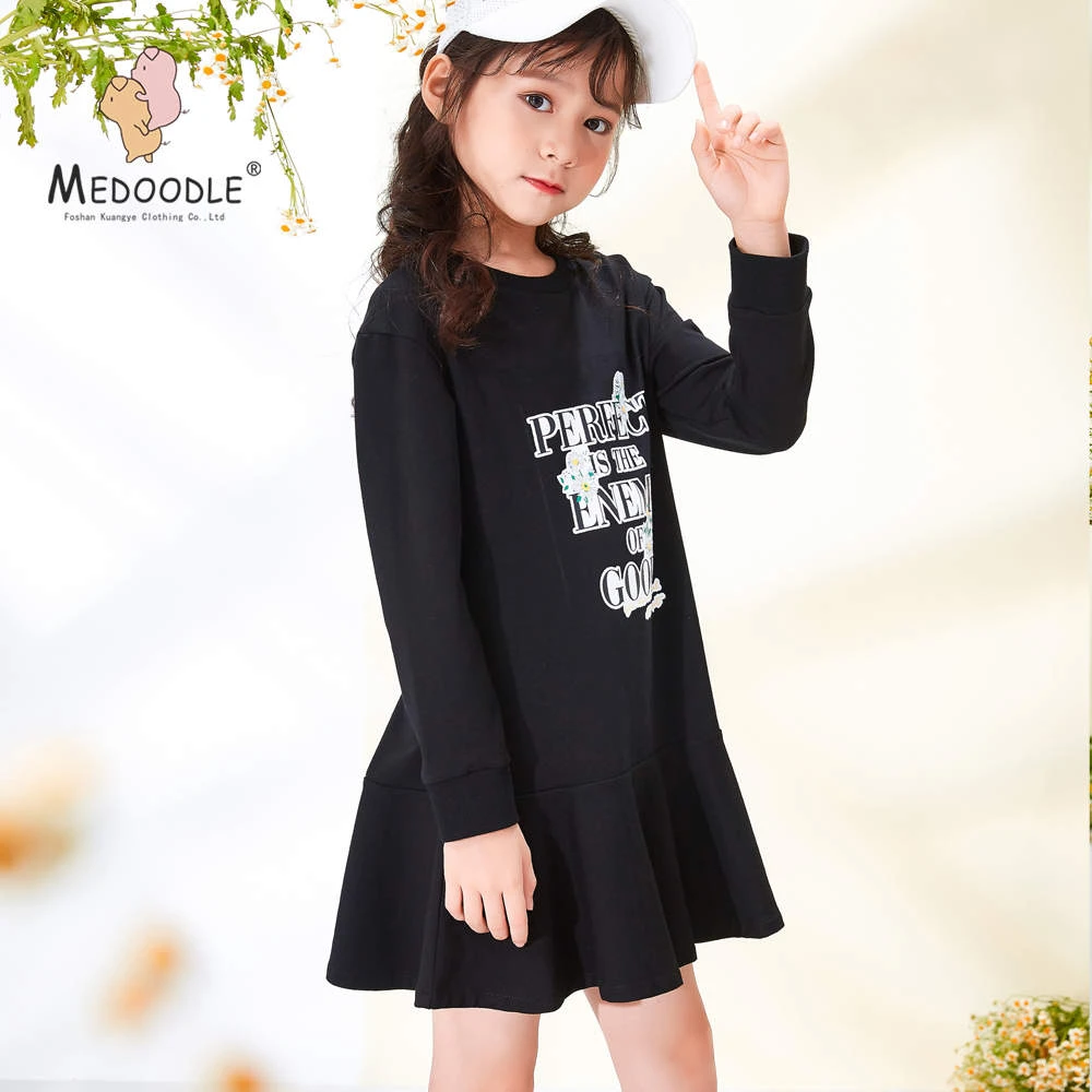 Children Clothes Kids 95% Cotton Clothing Long Sleeve Autumn Clothing Pretty Sport Style Girl Skirt With Ruffle