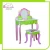 Import Children Wooden study table Vanity with mirror and Stool kids Bedroom Dresser from China