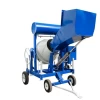 China 800L self-loading concrete mixer 4KW 3 phase electric motor cement mixer machine 4 wheels with water tank