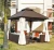 Import China classical design outdoor rattan gazebo/ double canypo square pavilion from China