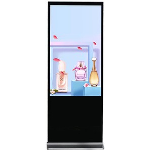 China Factory 55 inch Floor Standing Advertising Screen with Touch Panel