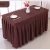 Import China factory red tint Table Skirt Christmas decorative table skirts for sale from China
