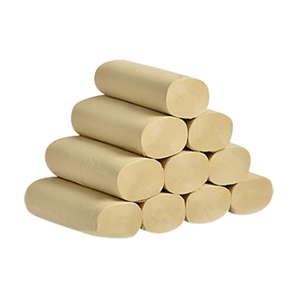 China household 125*140mm 4 ply 16 rolls Edge embossed virgin bamboo Coreless jumbo roll toilet tissue paper towels