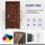 Import China manufacturers factory supply wooden grain designs home anti-thief security door from China