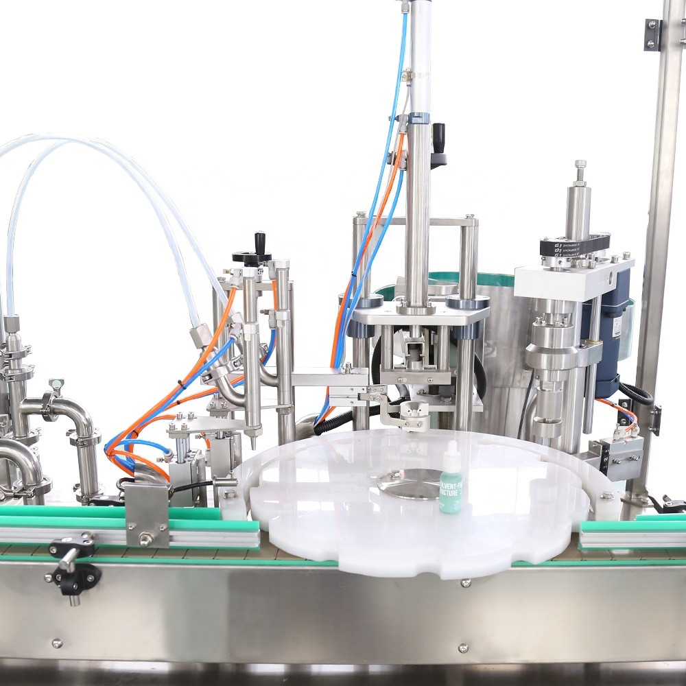 China most popular factory products spray lotion filling line automatic capping machine