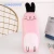 Import china stationery product market 2018 popular wholesale cartoon cute leather pencil case kids use funny animal shaped pencil bag from China