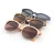 China Wholesale Half Frame Semi-rimless Handmade Wooden Sunglasses Custom Logo Polarized Skateboard Wood Sun Glasses Sunglasses