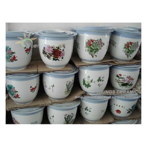 Chinese colorful ceramic porcelain flower pots planter for wholesale