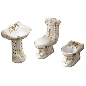 Chinese Ware Two-piece Washroom Pan Toilet Supplier