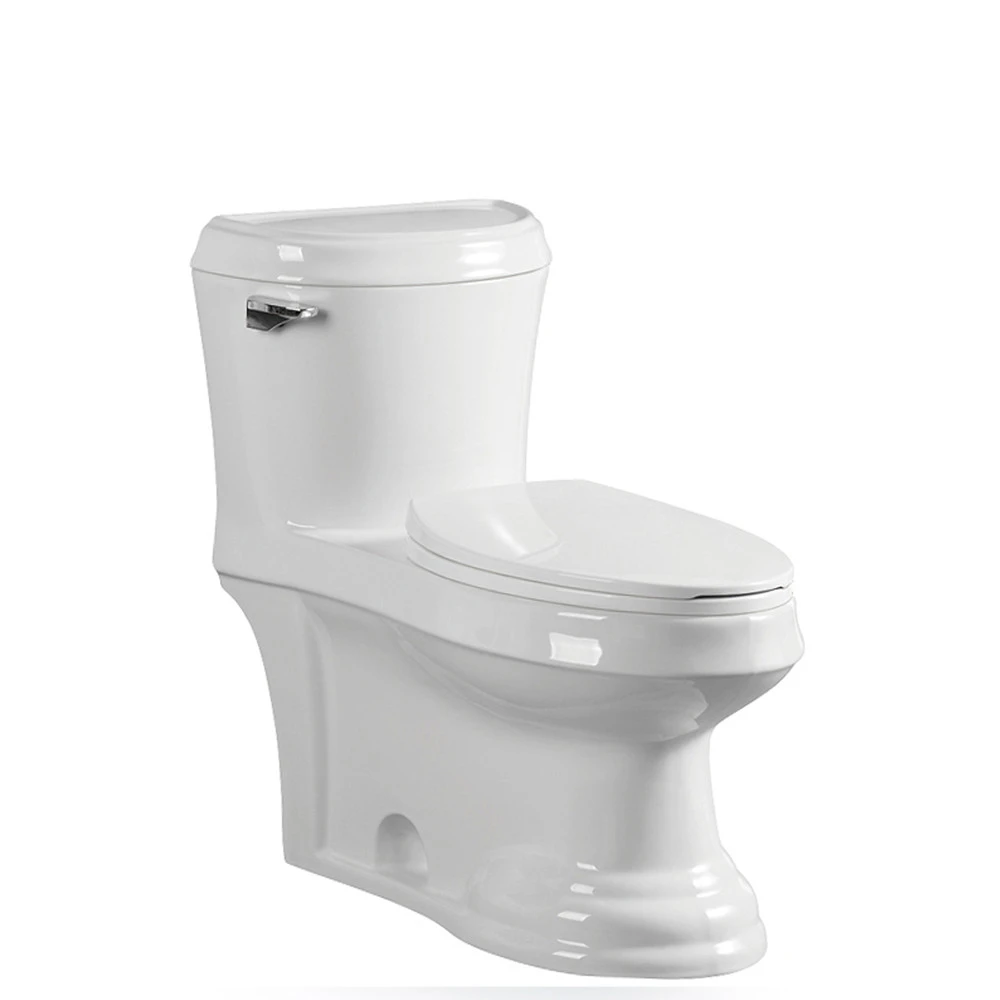 Chinese wholesale Ceramic Bathroom Siphon Jet Flushing One Piece Water Closet Toilet