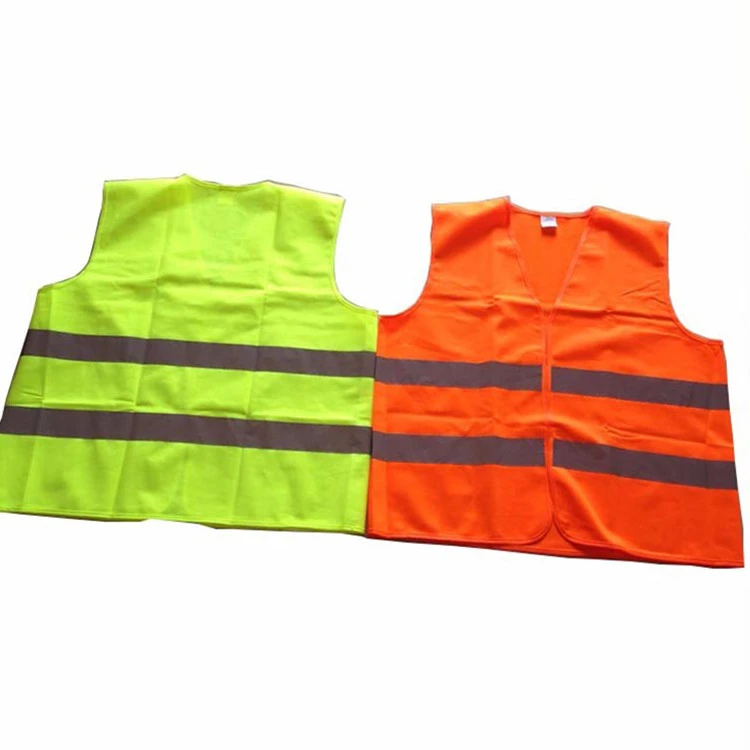 Chinese wholesaler Vest Jacket Striped Mesh Fabric Construction Security logo available Reflective Safety Clothing