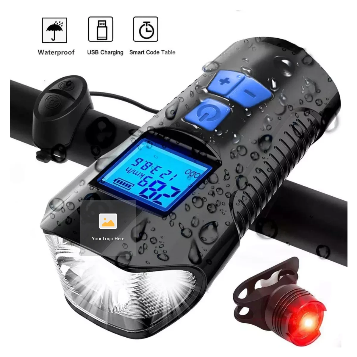 Classic good priced bike light set mini bicycle light USB rechargeable bicycle led light