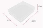 Clear color storage box small outdoor storage box for face cover MN0