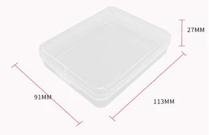 Clear color storage box small outdoor storage box for face cover MN0
