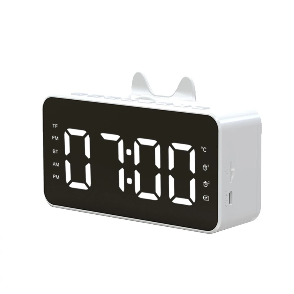Clock radio with bluetooth clock bluetooth speaker Bluetooth speaker alarm clock with phone holder