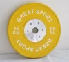 Color Solid Full Rubber Weight Plates with Steel Insert Competition Bumper Plates