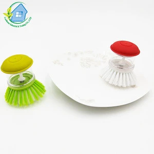 colored Dish Bowl Detergent Plastic Brush Pan With Tank Kitchen Cleaning Tools