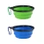 Import Colored Non-slip round cute dog silicone collapsible pet bowl pet feeding bowl/ dog feeder from China