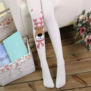 Colorful Cotton Tights Children Socks Baby Girls Tube Stockings Pantyhose Tights for Christmas