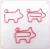 Import Colorful design shaped pet coated metal pig paper clip from China