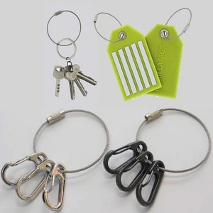 Colorful round stainless steel wire cable tag with hooks