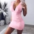 Import Colorful  Women Deep V Neck Sexy Club Party Bodycon Mini Dress from China
