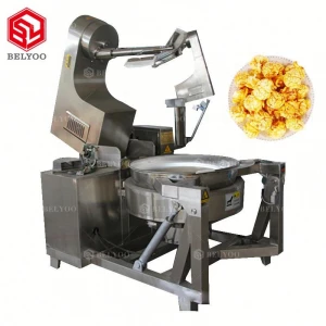 Comercial spherical buttered strawberry chocolate caramel small kettle cheese popcorn line popcorn machine industrial