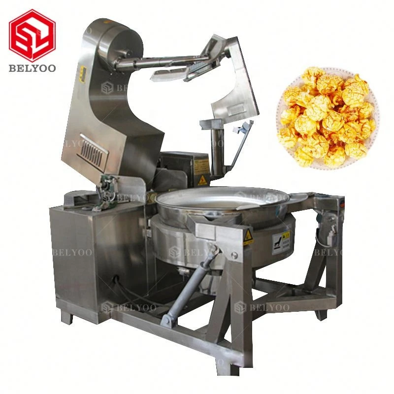 Comercial spherical buttered strawberry chocolate caramel small kettle cheese popcorn line popcorn machine industrial