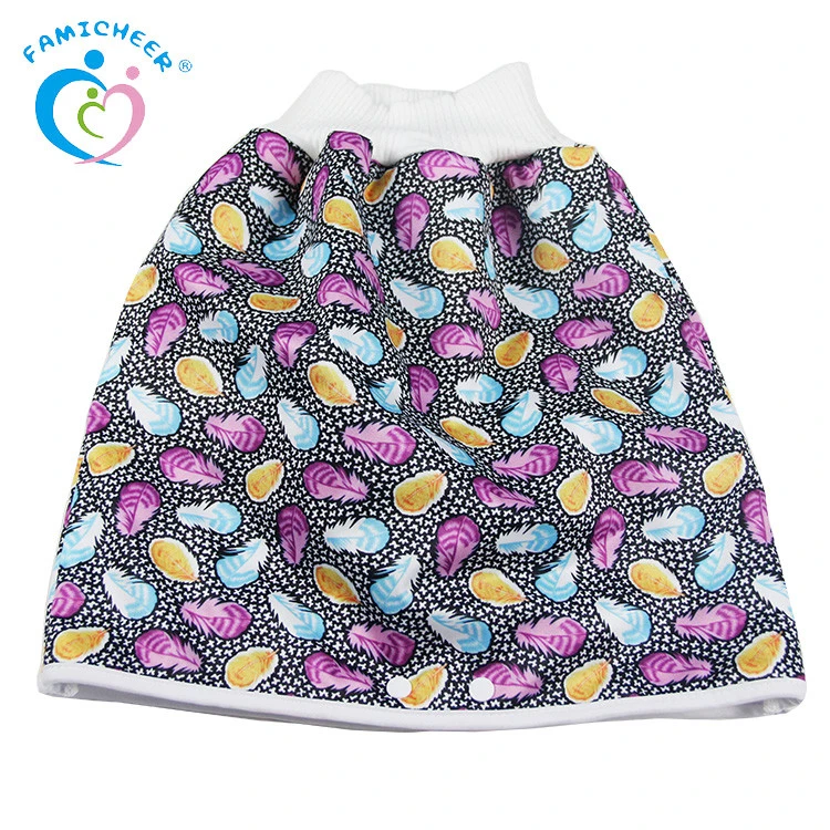 Comfy Children Diaper Skirt Shorts 2 in 1 Waterproof Super Absorbent Leak-proof Washable Baby Diaper Skirt Pants