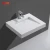 Import Commercial Custom Trough Cabinet Sink Wall Hung Bathroom Polished Stone Basin Trough Sink from China