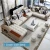 Import Commercial home furniture European style sectional sofa l shaped lobby fabric grey jute la z boy reclining sofa velvet sofa set from China