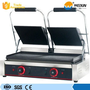 Commercial Industrial Electric Panini Press Contact Grill Sandwich Maker