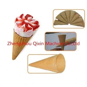 Commercial Sugar Ice Cream Cone Rolling and Baking Machine Rolled Sugar Cone Machine For Sale