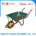 Construction Four-Wheeled Wheelbarrow