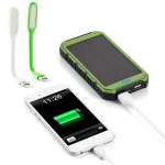 Consumer Electronics Solar mobile charger rohs manual, 8000mah portable solar power bank