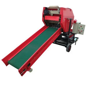 corn silage round baling and wrapping machine/silage baler and wrapper machine